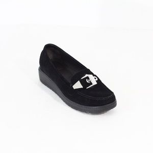 Stuart Weitzman Wedge Loafer Women Fashion Shoes Moccasin 7 narrow